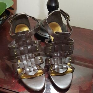 Worthington Dark Brown Woven Sandals